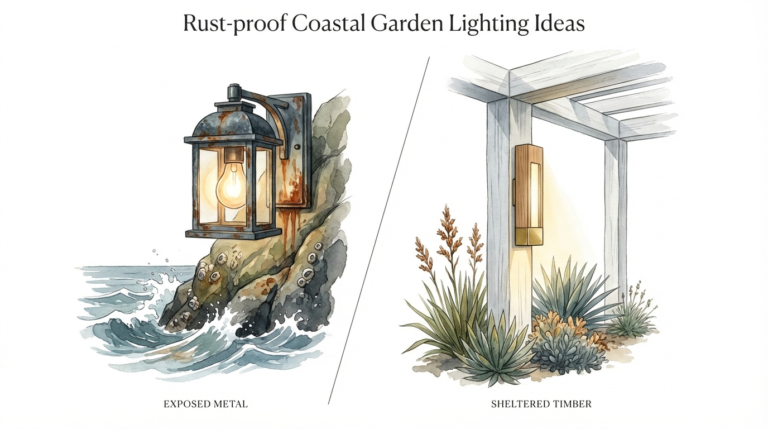 Rust-proof Coastal Garden Lighting Ideas