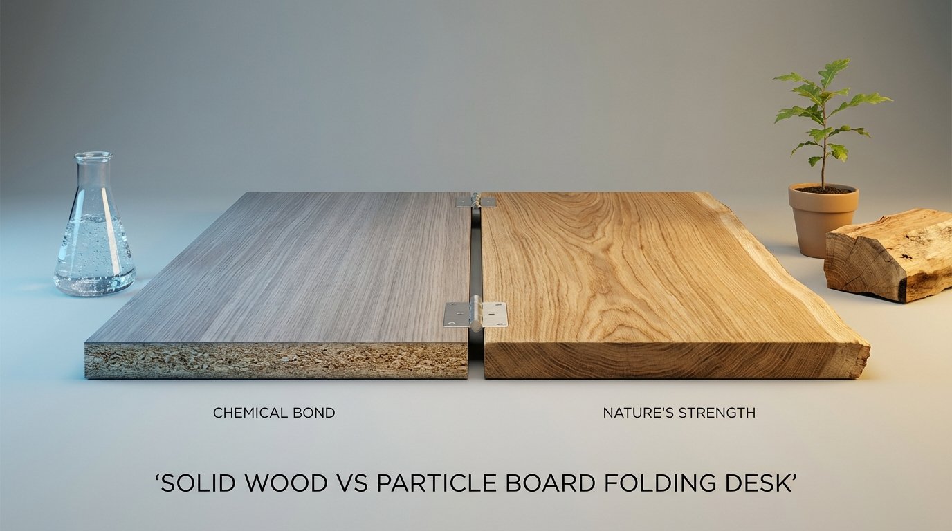 Solid Wood Vs Particle Board Folding Desk