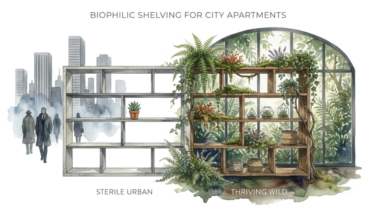 Biophilic Shelving For City Apartments