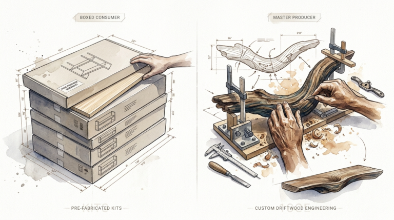 Custom Driftwood Shelf Engineering