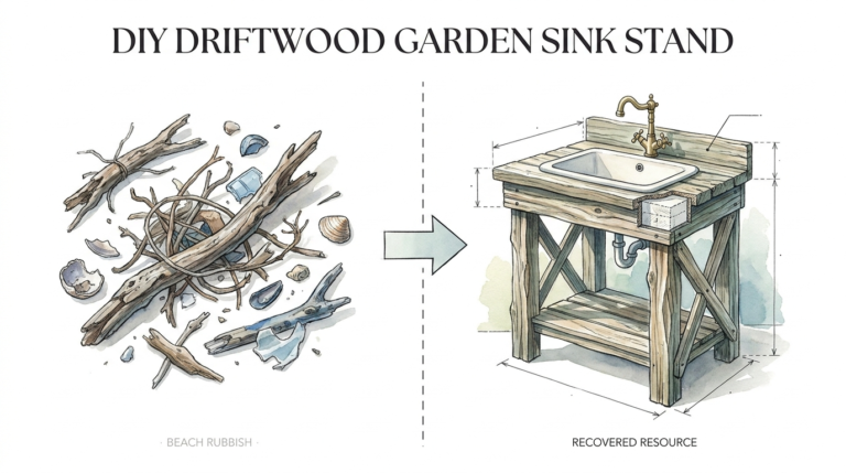 Diy Driftwood Garden Sink Stand