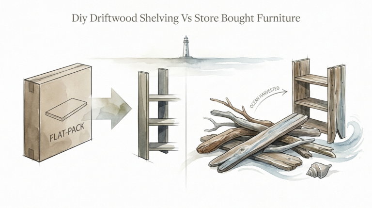 Diy Driftwood Shelving Vs Store Bought Furniture