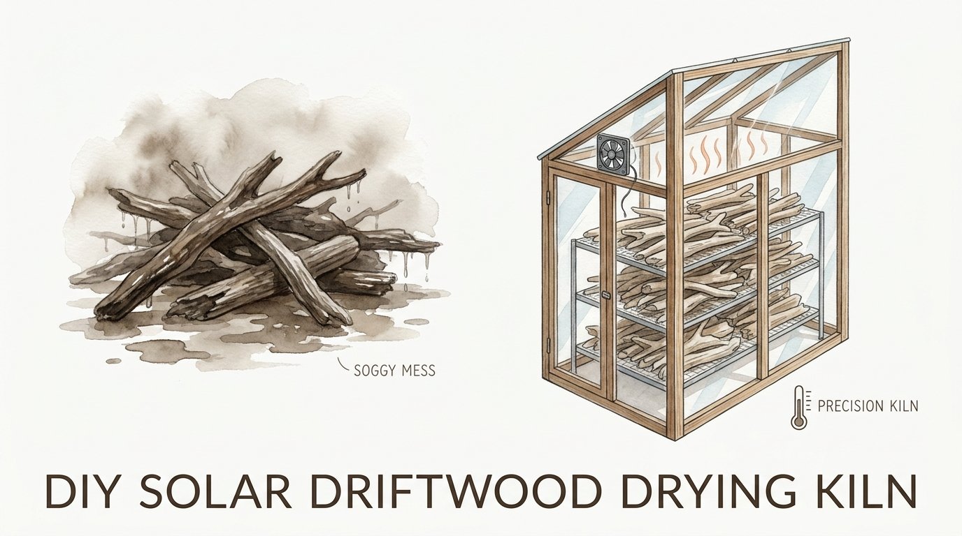 Diy Solar Driftwood Drying Kiln