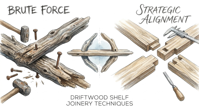 Driftwood Shelf Joinery Techniques