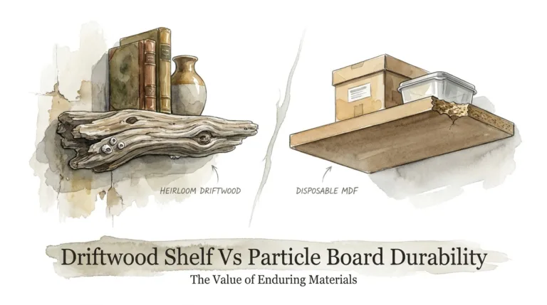 Driftwood Shelf Vs Particle Board Durability
