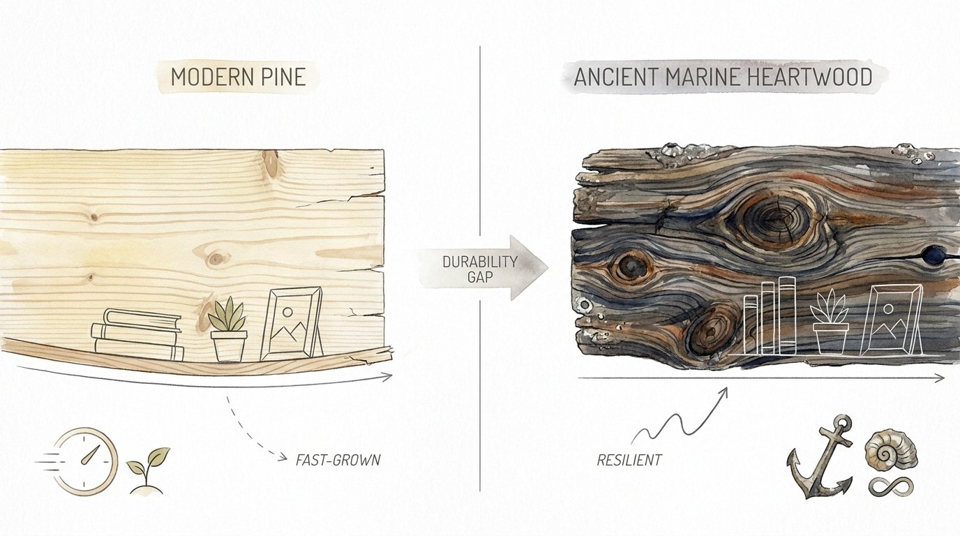 Driftwood Vs Pine Shelving Durability