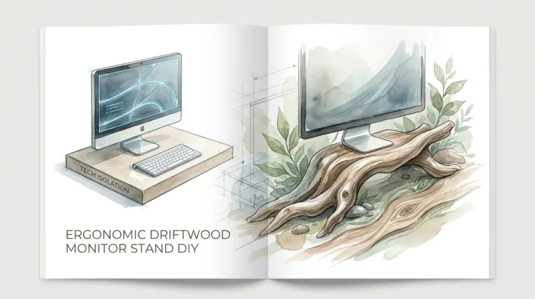 Ergonomic Driftwood Monitor Stand Diy