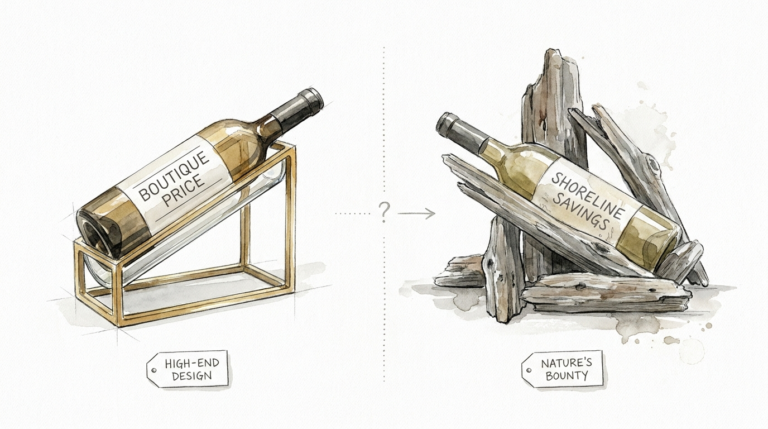 Free Driftwood Wine Rack Ideas