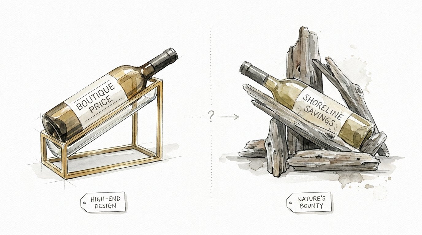 Free Driftwood Wine Rack Ideas