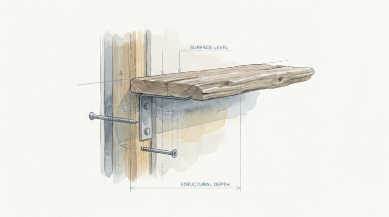 Heavy Duty Driftwood Shelf Installation Guide