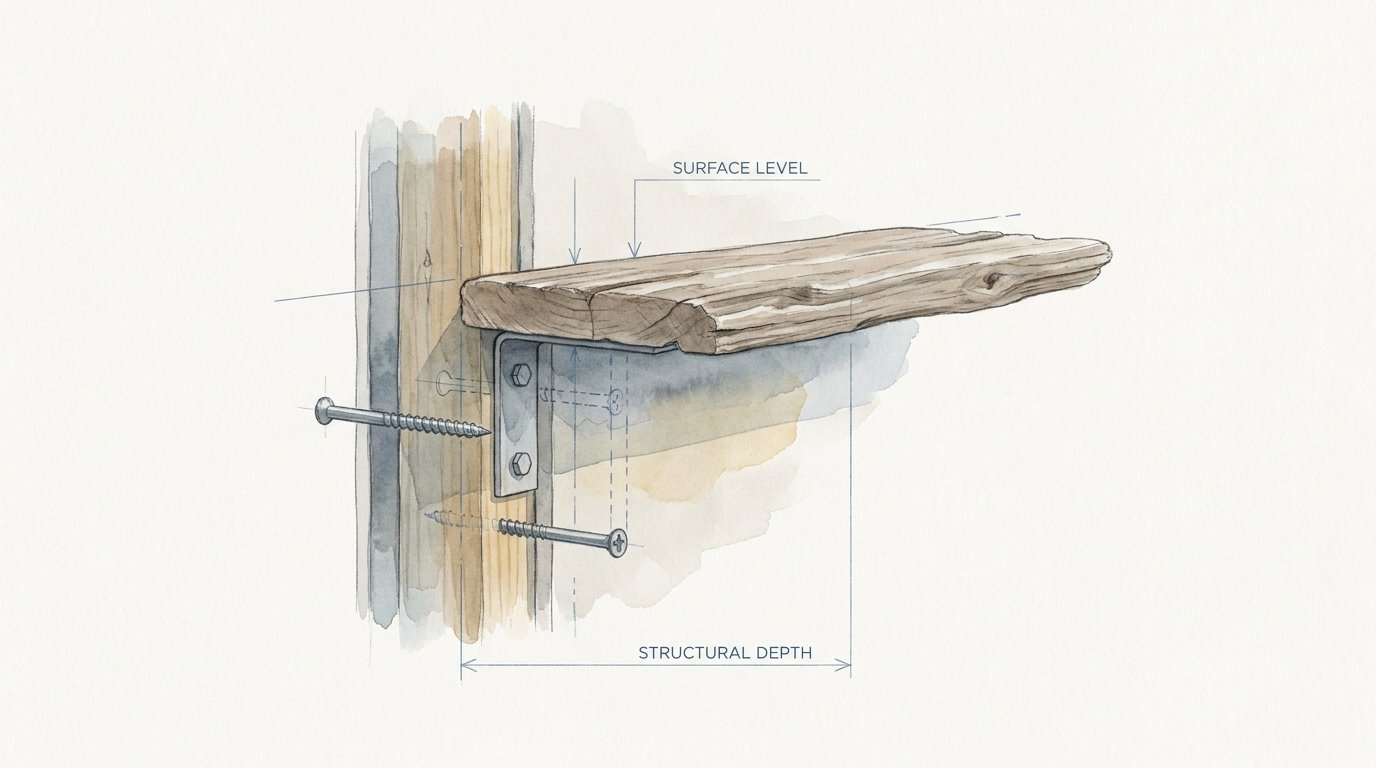 Heavy Duty Driftwood Shelf Installation Guide