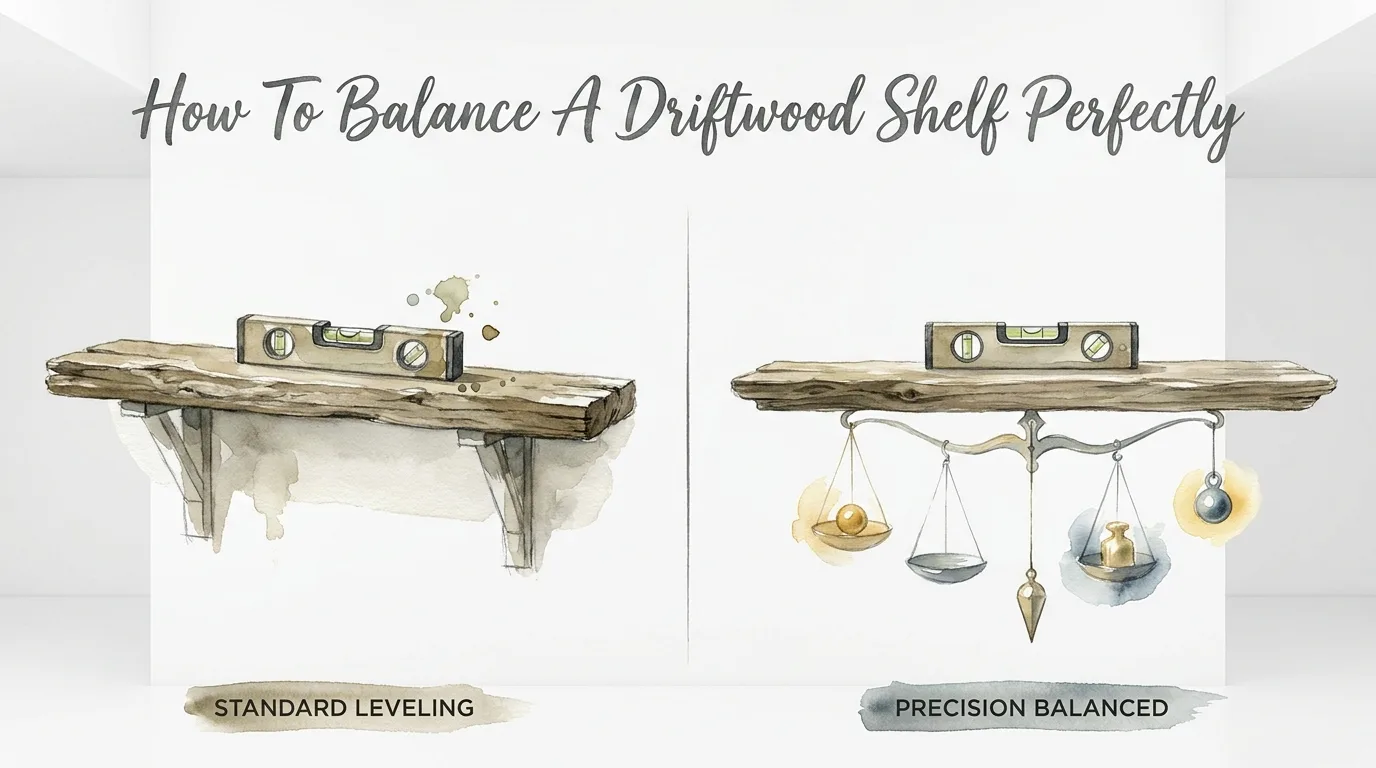 How To Balance A Driftwood Shelf Perfectly