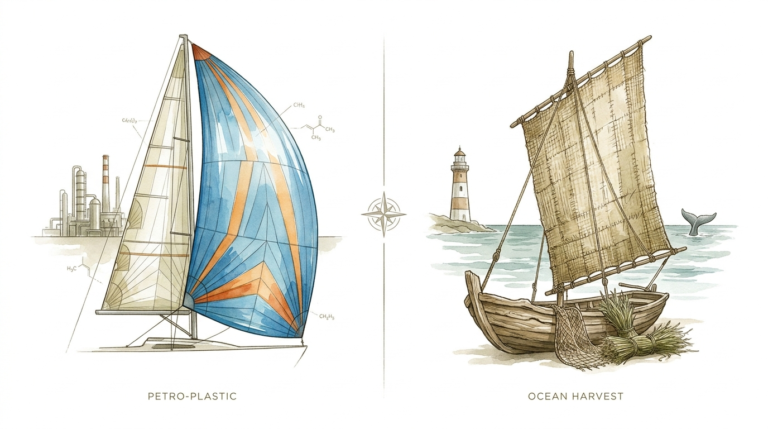 Natural Fiber Sails For Driftwood Boats