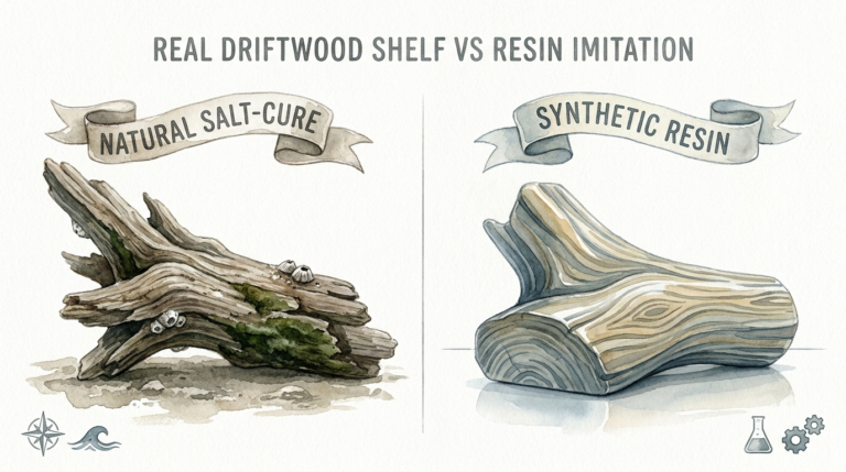 Real Driftwood Shelf Vs Resin Imitation