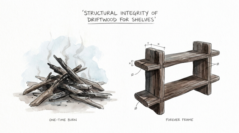 Structural Integrity Of Driftwood For Shelves