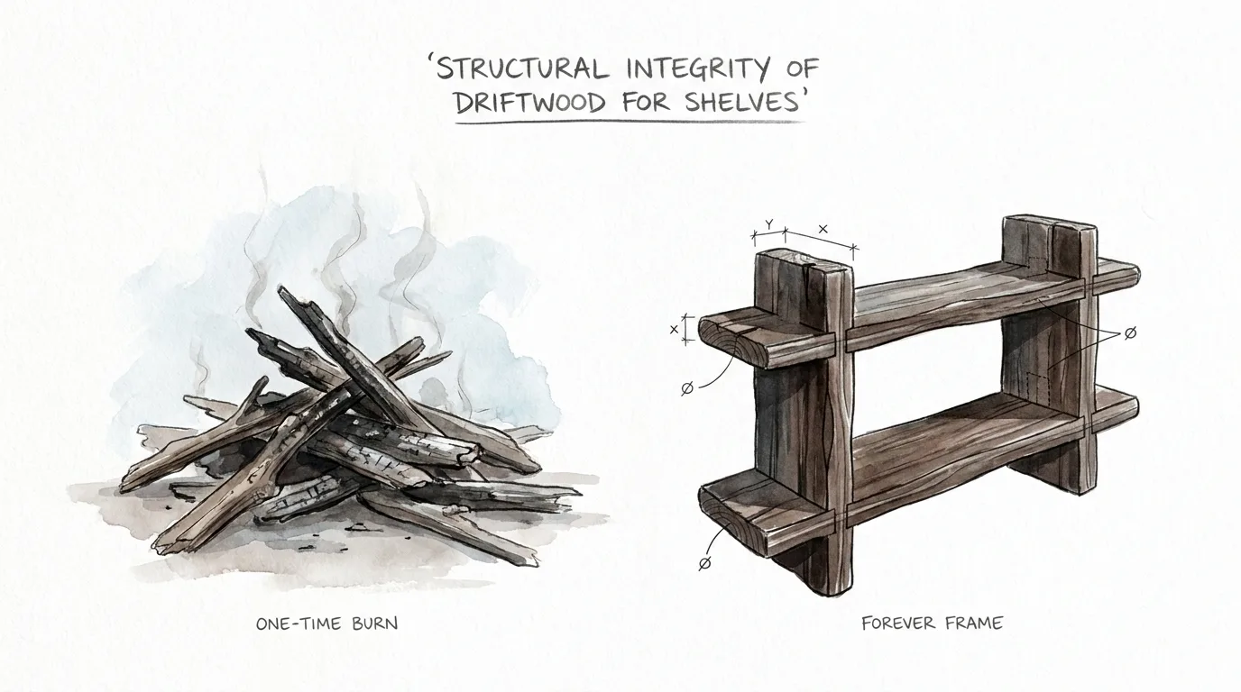 Structural Integrity Of Driftwood For Shelves