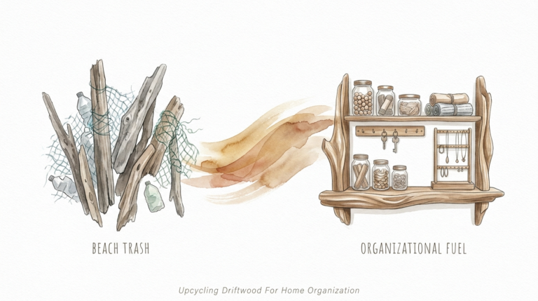 Upcycling Driftwood For Home Organization