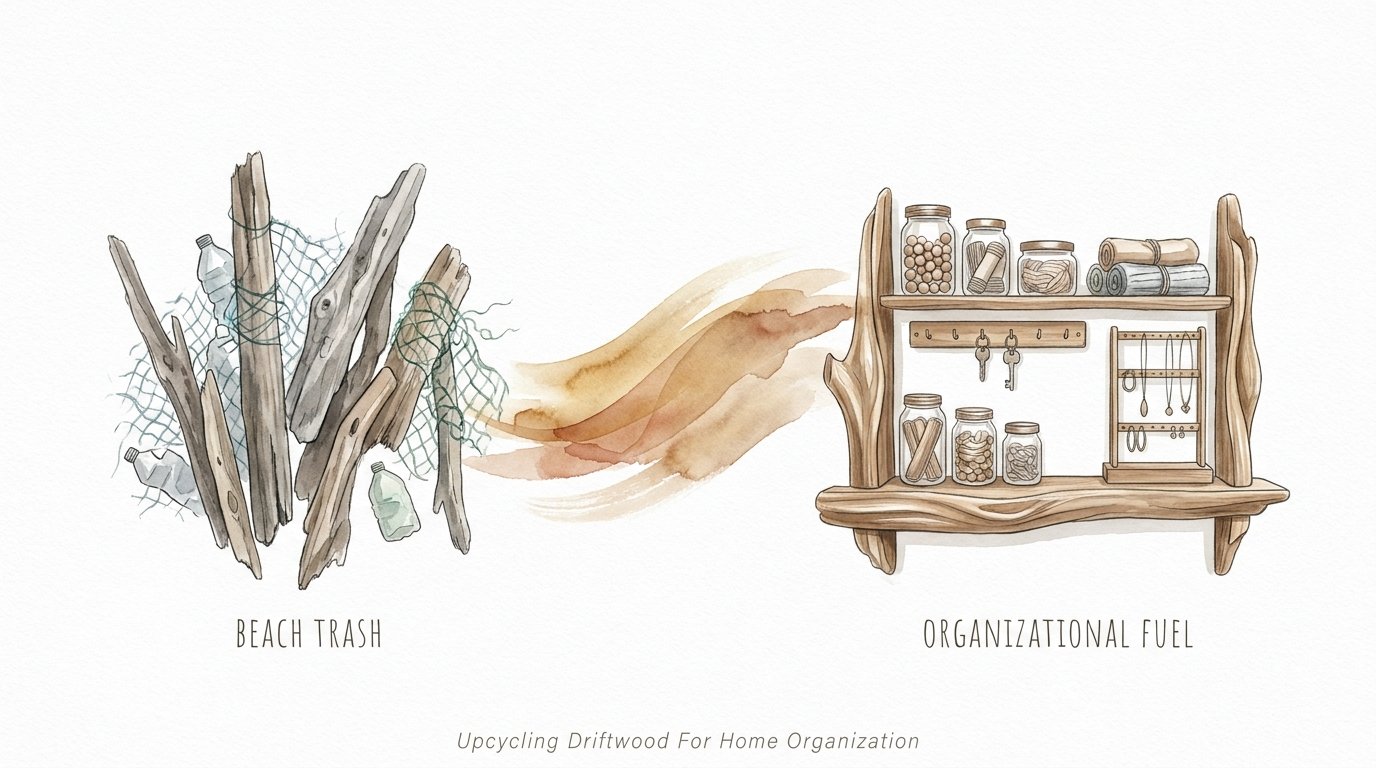 Upcycling Driftwood For Home Organization