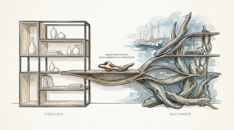 Urban Driftwood Shelf Design Ideas