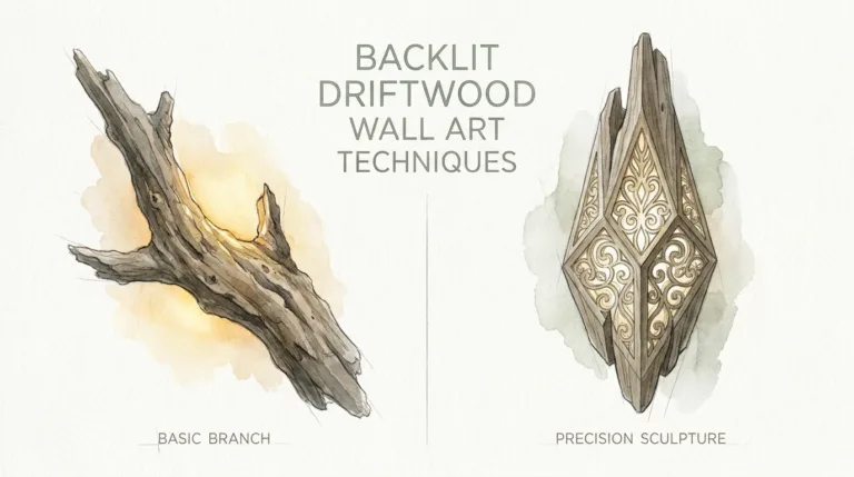 Backlit Driftwood Wall Art Techniques