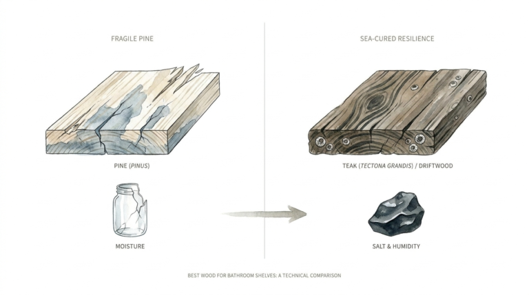 Best Wood For Bathroom Shelves