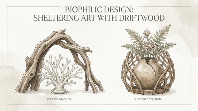 Biophilic Design: Sheltering Art With Driftwood