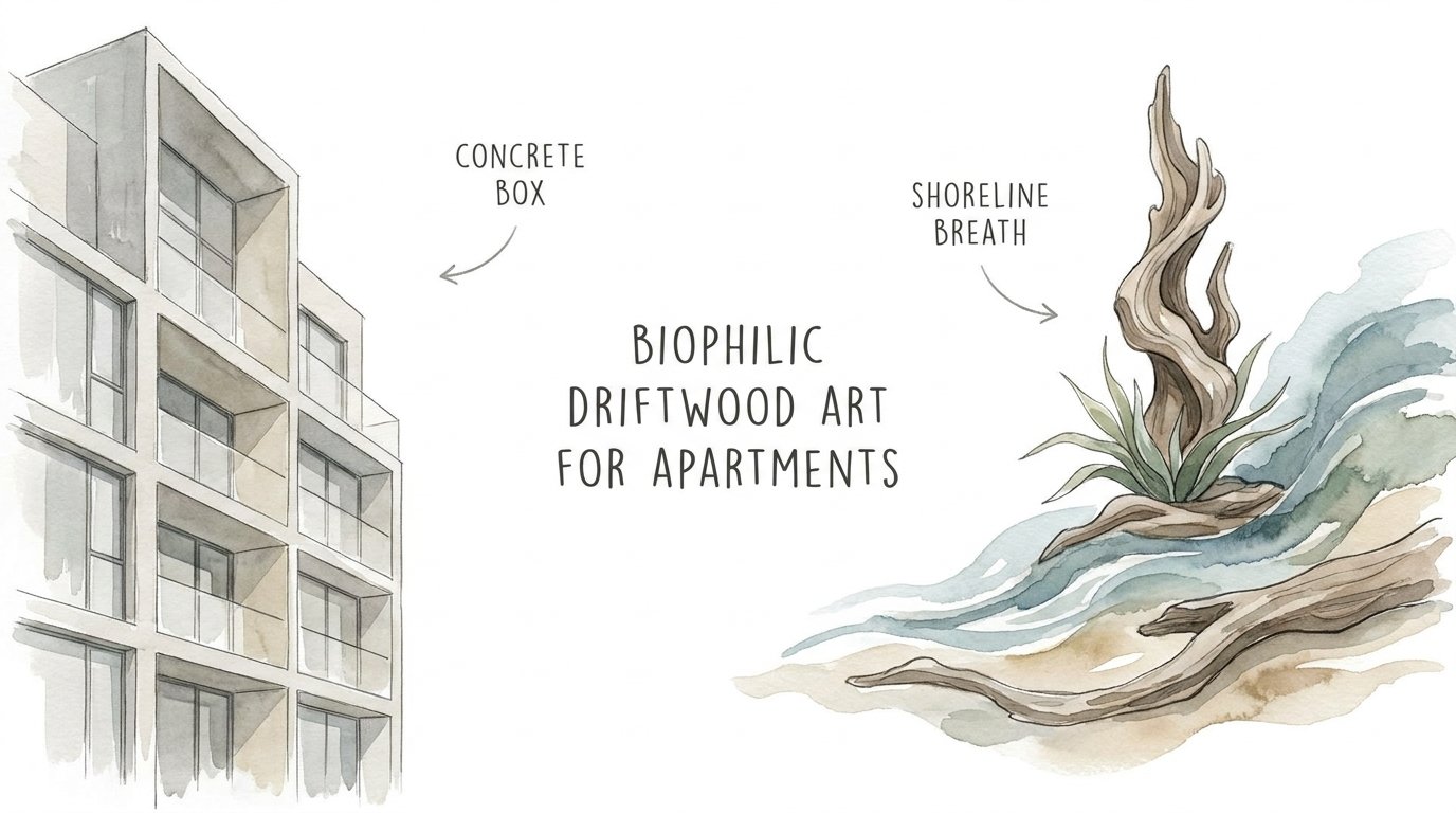 Biophilic Driftwood Art For Apartments