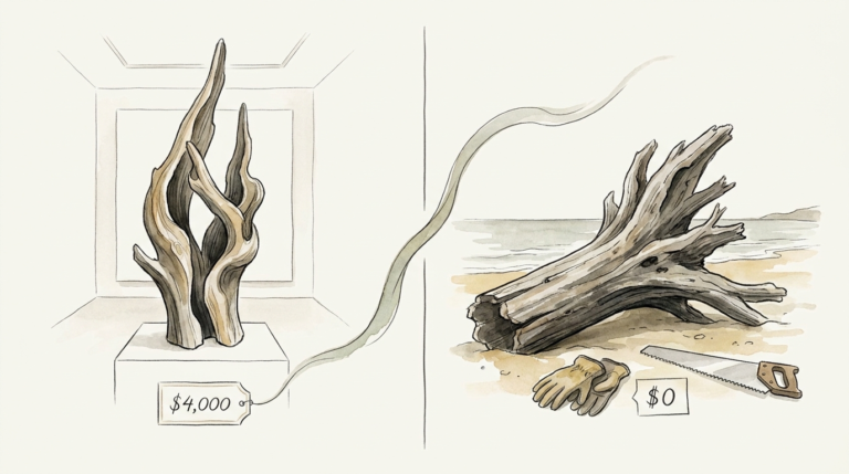 Cost Of Large Driftwood Wall Art Vs Diy Sourcing