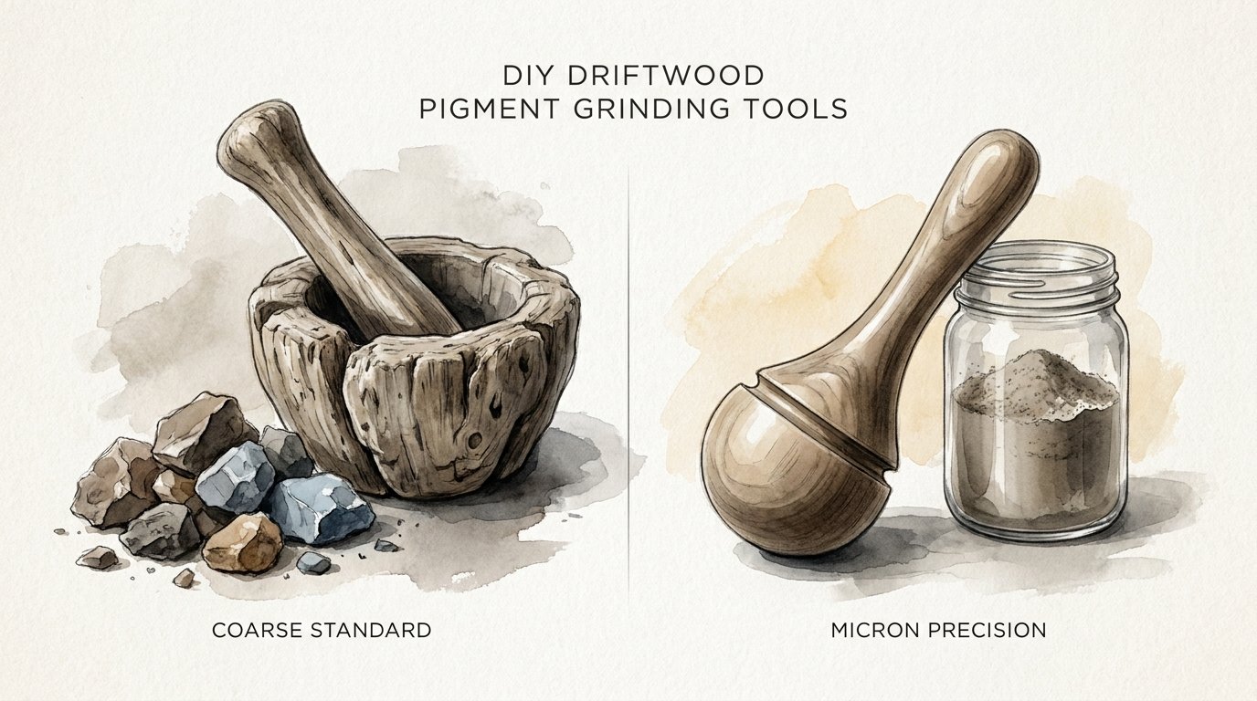 Diy Driftwood Pigment Grinding Tools