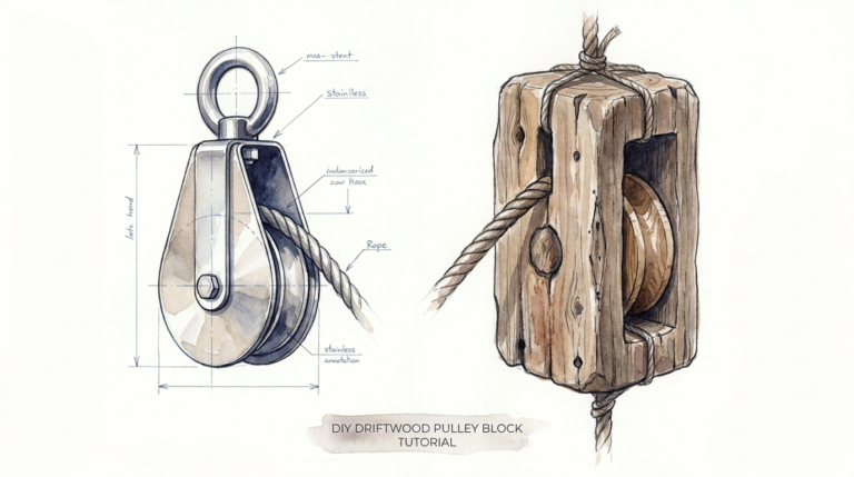 Diy Driftwood Pulley Block Tutorial