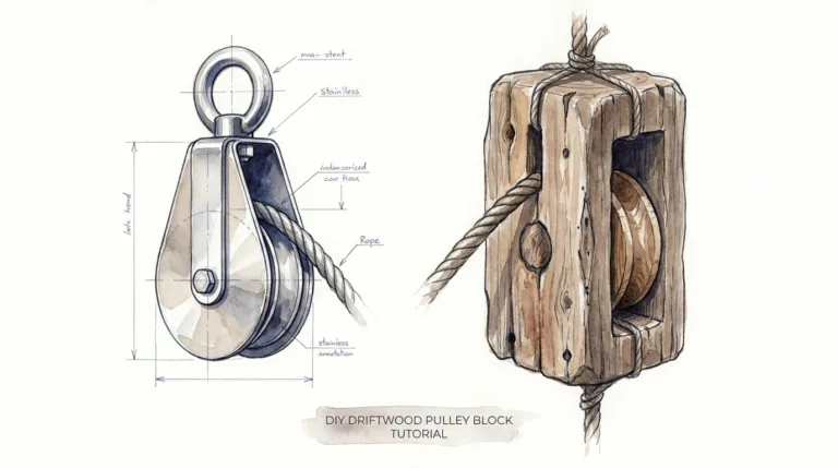 Diy Driftwood Pulley Block Tutorial