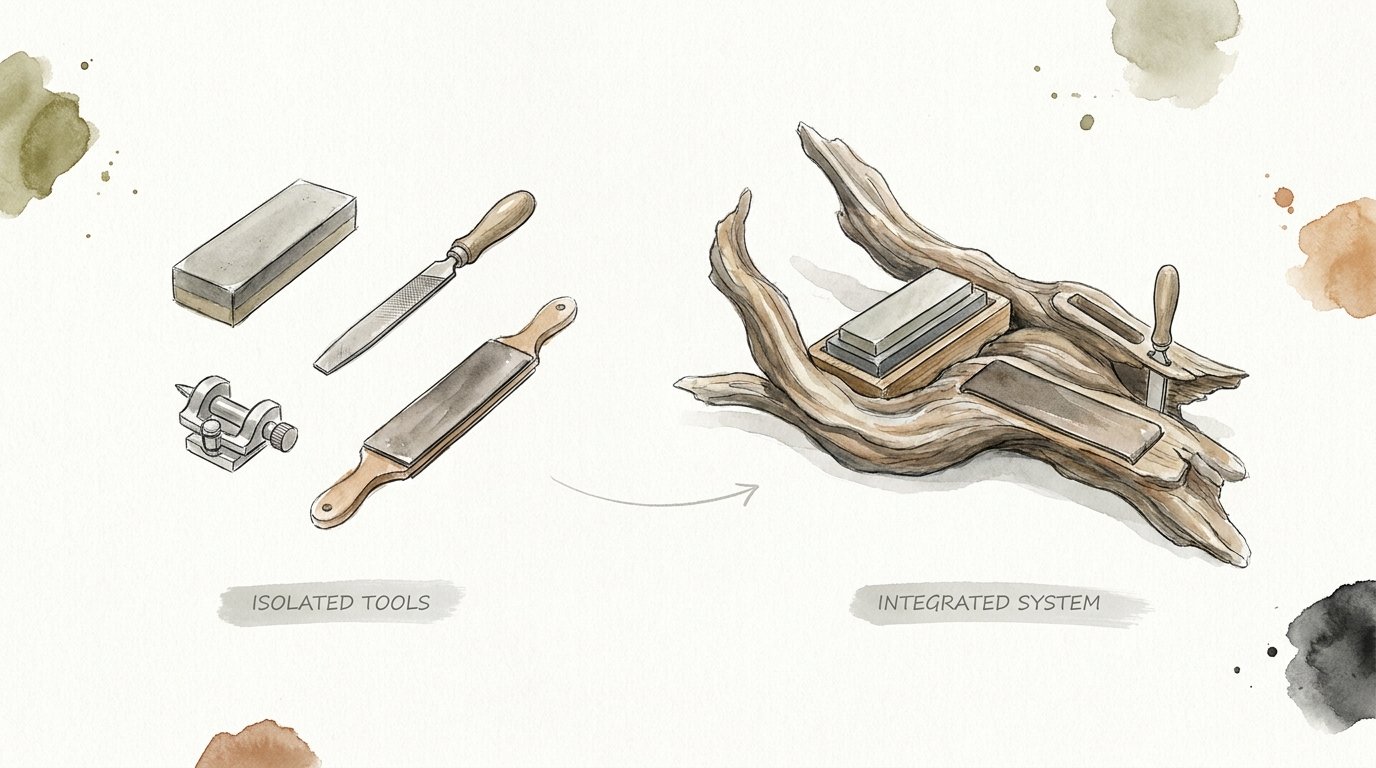 Diy Driftwood Sharpening Station