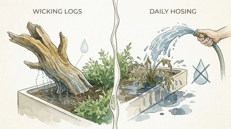 Driftwood Capillary Irrigation Vs Manual Watering