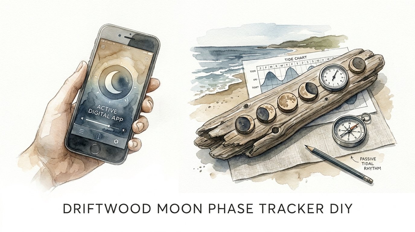 Driftwood Moon Phase Tracker Diy