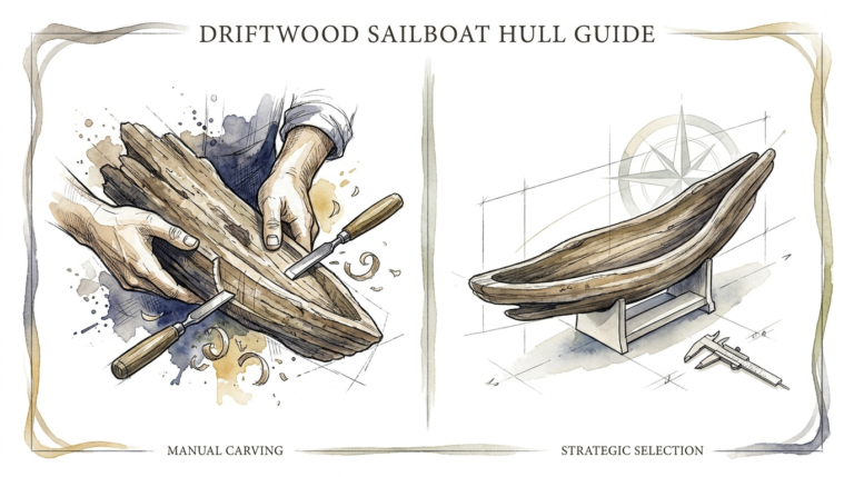 Driftwood Sailboat Hull Guide