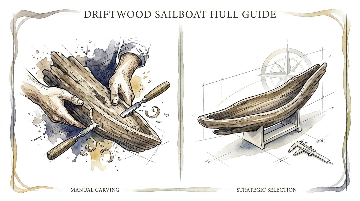 Driftwood Sailboat Hull Guide