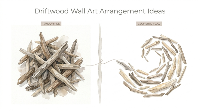 Driftwood Wall Art Arrangement Ideas
