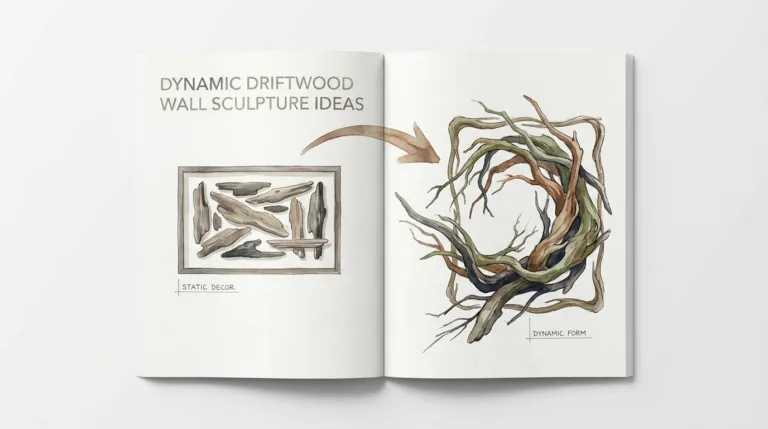 Dynamic Driftwood Wall Sculpture Ideas