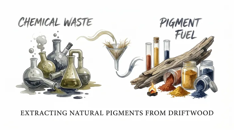 Extracting Natural Pigments From Driftwood