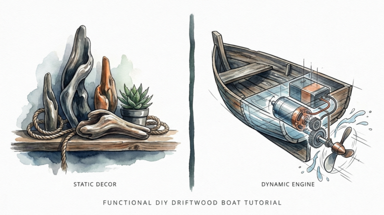 Functional Diy Driftwood Boat Tutorial