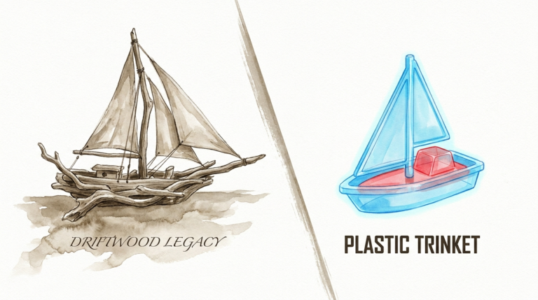 Heirloom Driftwood Sailboat Models Vs Plastic