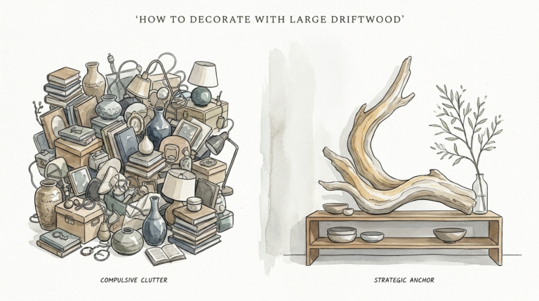 How To Decorate With Large Driftwood