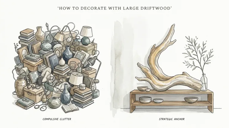 How To Decorate With Large Driftwood