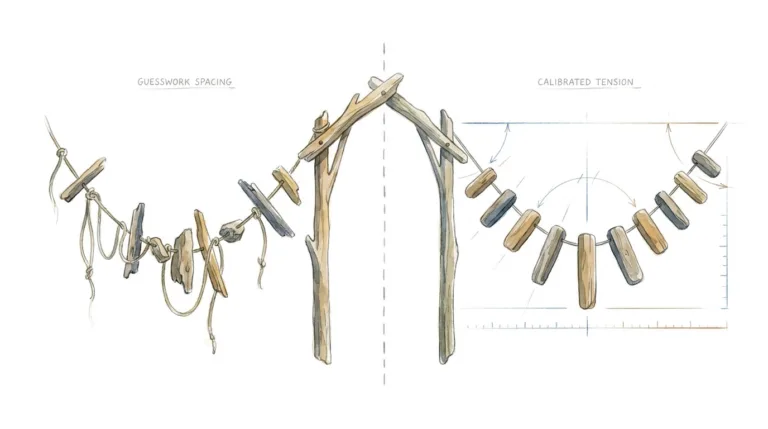 Mathematical Driftwood Garland Layout