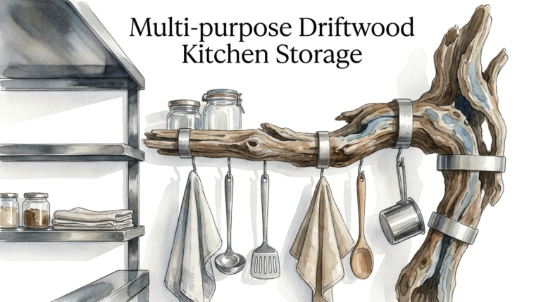 Multi-purpose Driftwood Kitchen Storage