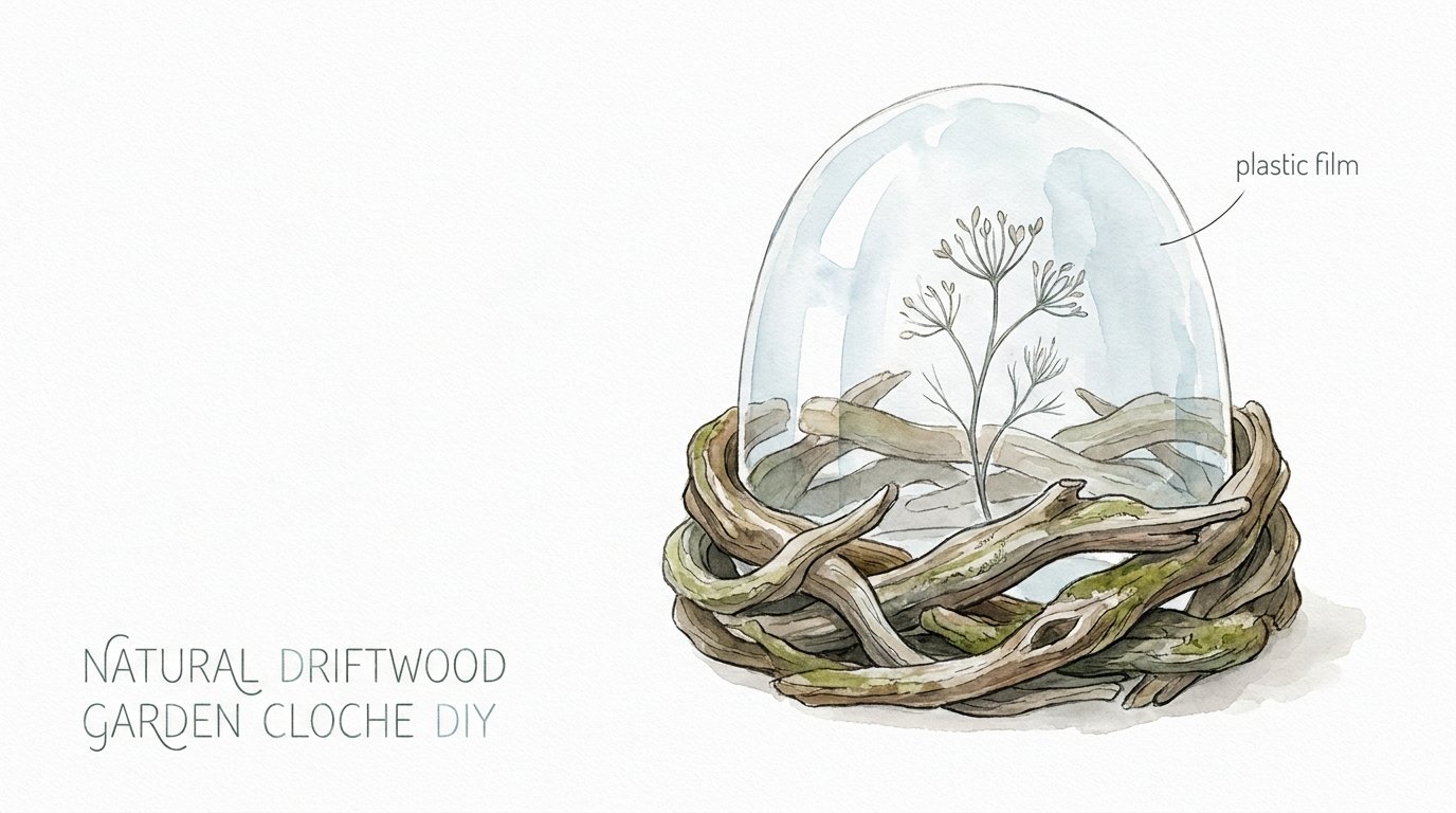 Natural Driftwood Garden Cloche Diy