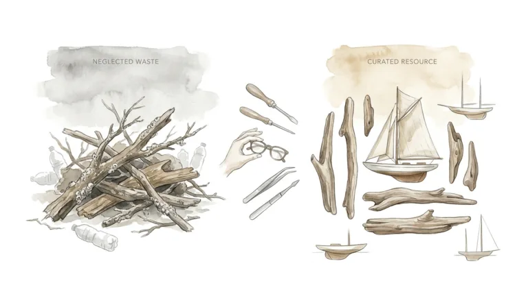 Sourcing Driftwood For Sailboat Models