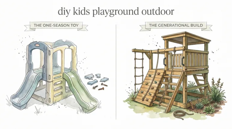 diy kids playground outdoor