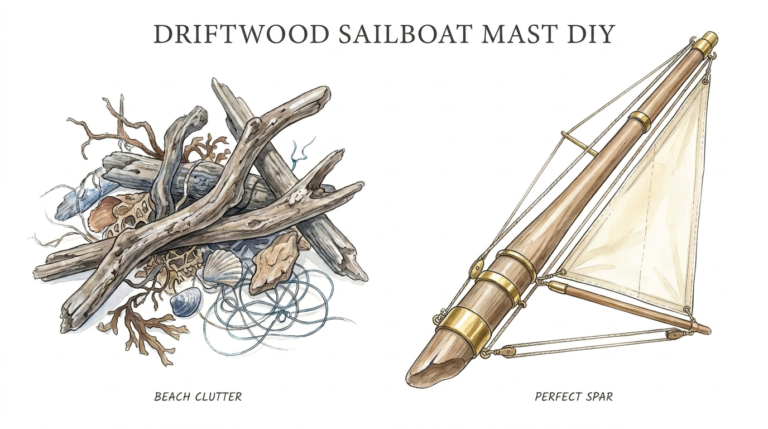 Driftwood Sailboat Mast Diy