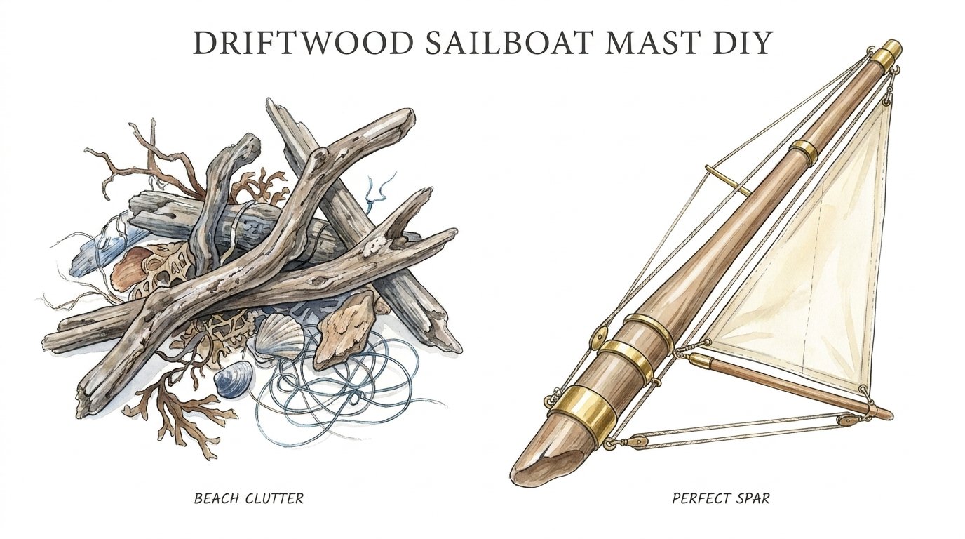 Driftwood Sailboat Mast Diy